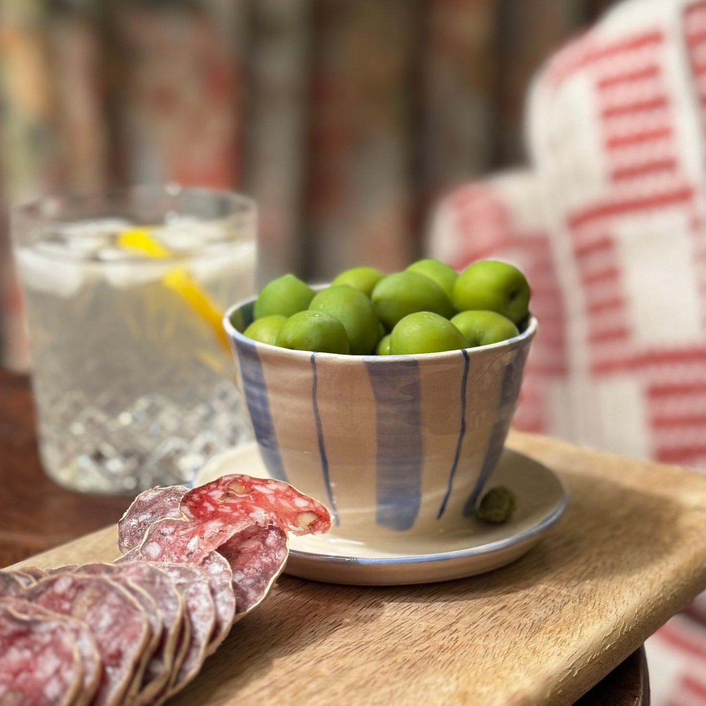 OLIVE DISH // stripes