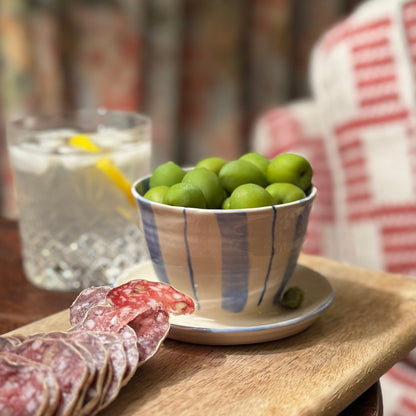 OLIVE DISH // stripes