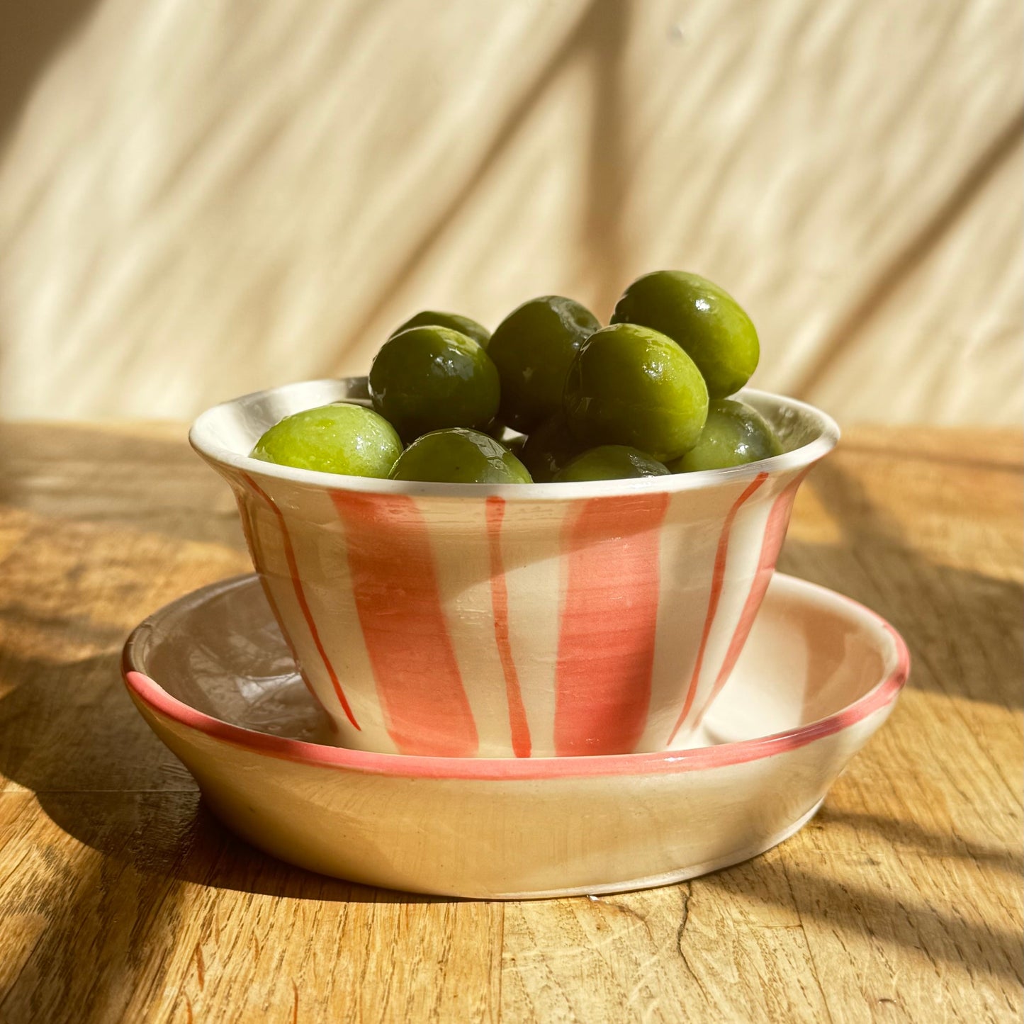 OLIVE DISH // stripes