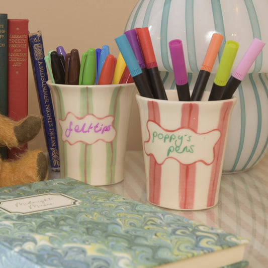 Stripey Organiser Cups