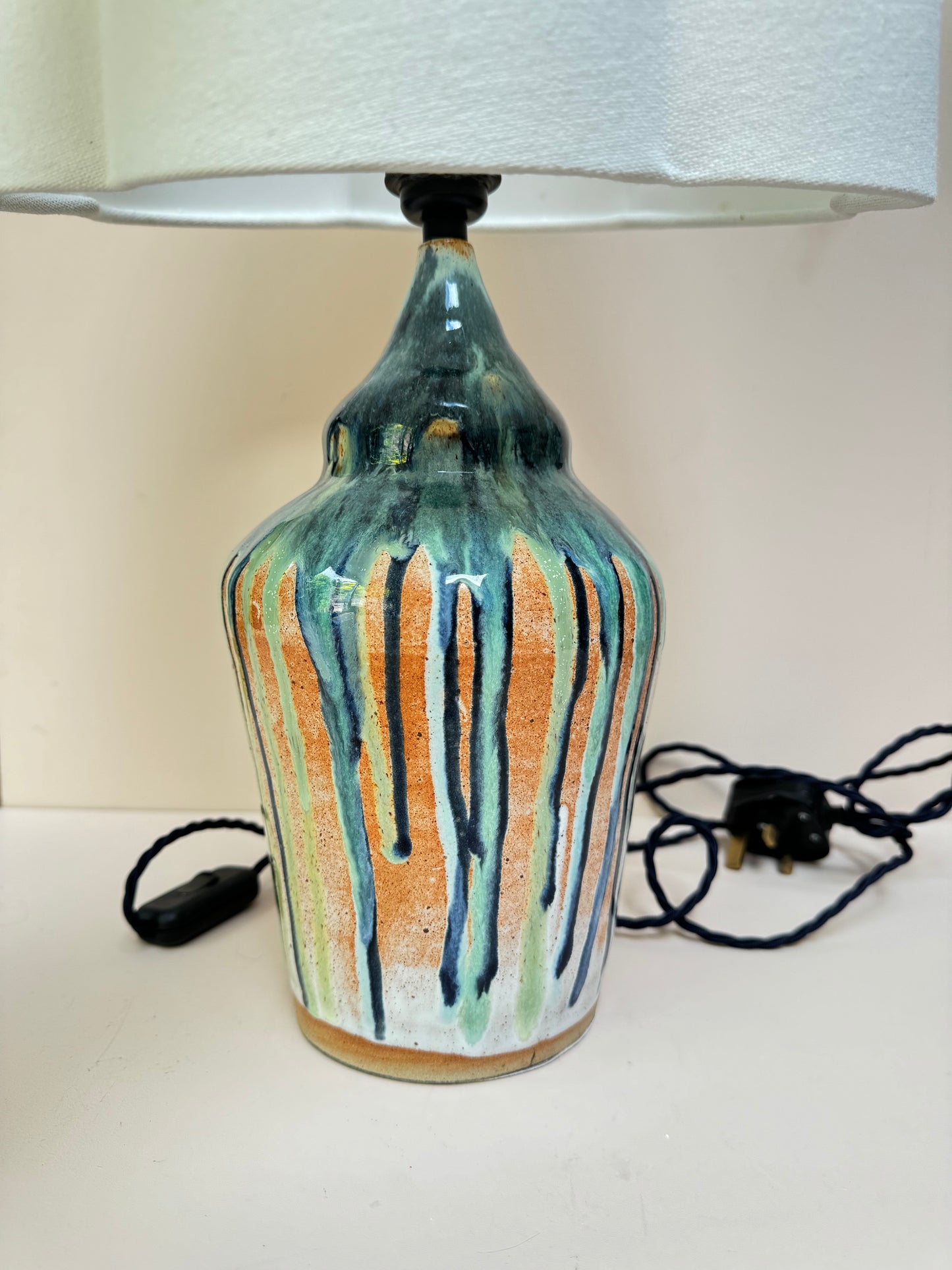 Glazed Lamp Base