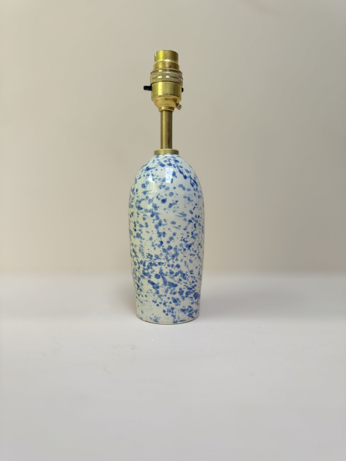 Blue splatter mini lamp base