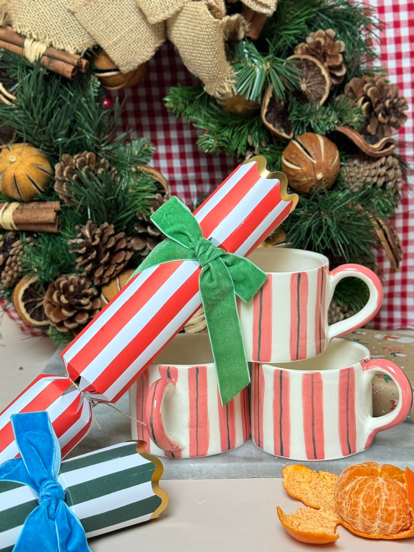 Christmas Stripey Mugs